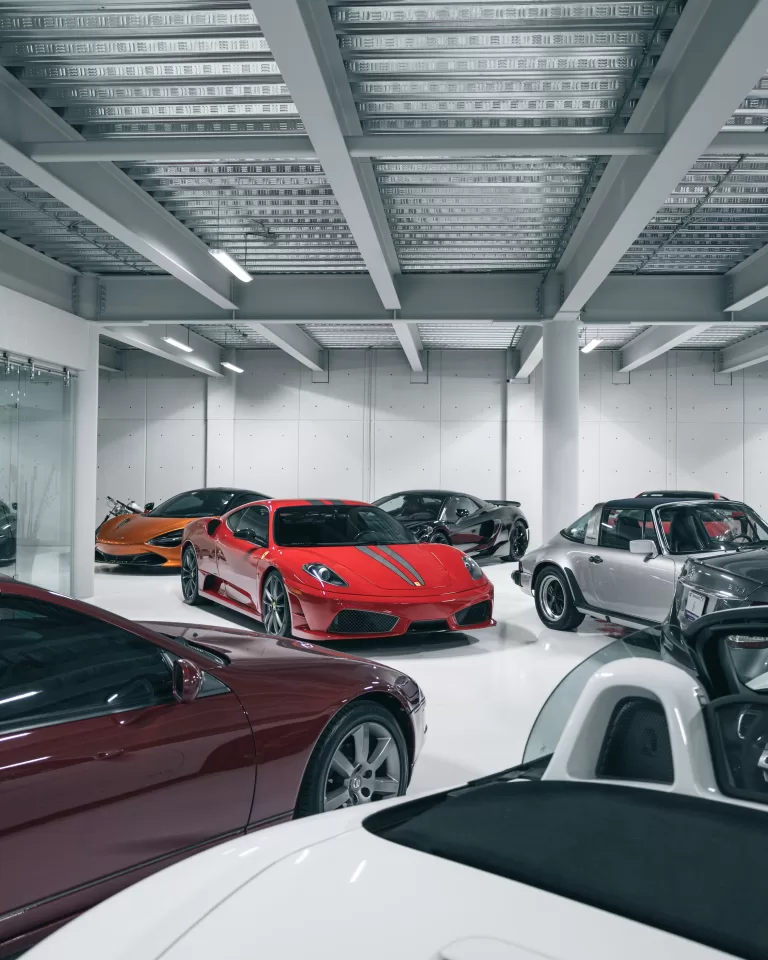 inside a car dealership