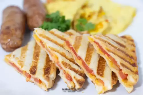 Cheese and tomato toastie